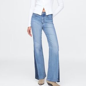 GAP Women's Denim Flare Jeans - Light Blue